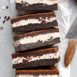 Brownie Ice Cream Sandwiches Ready to Serve