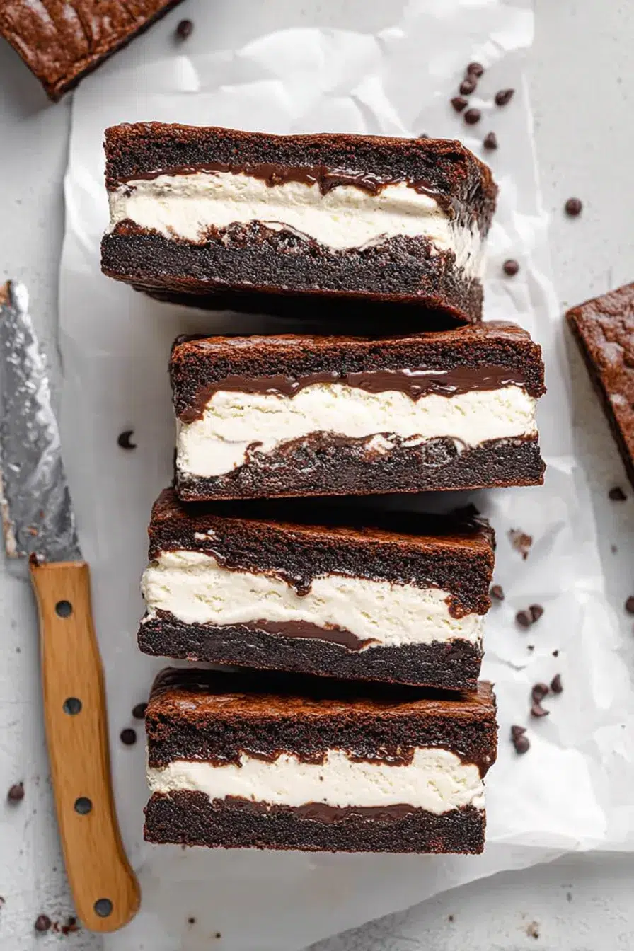 Brownie Ice Cream Sandwiches
